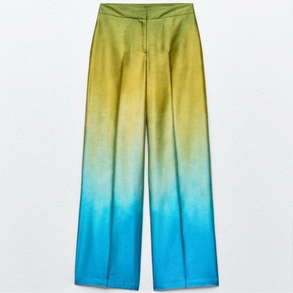 ZARA TIE DYE PRINT PANTS - Picture 16 of 16